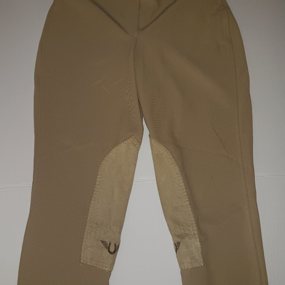 TUFF RIDER PULL-ON RIBBED BREECHES RIDING PANTS - Picture 6 of 10